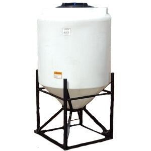 160 Gallon 45 Degree Cone Bottom Tank with Fittings | 43845