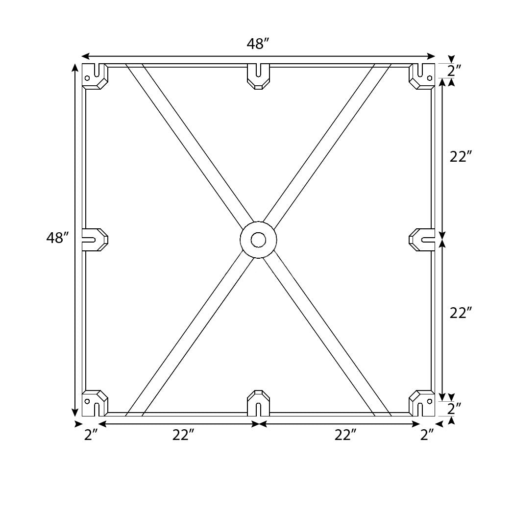 48" X 72" X 16" Dock Float | BD4872-16