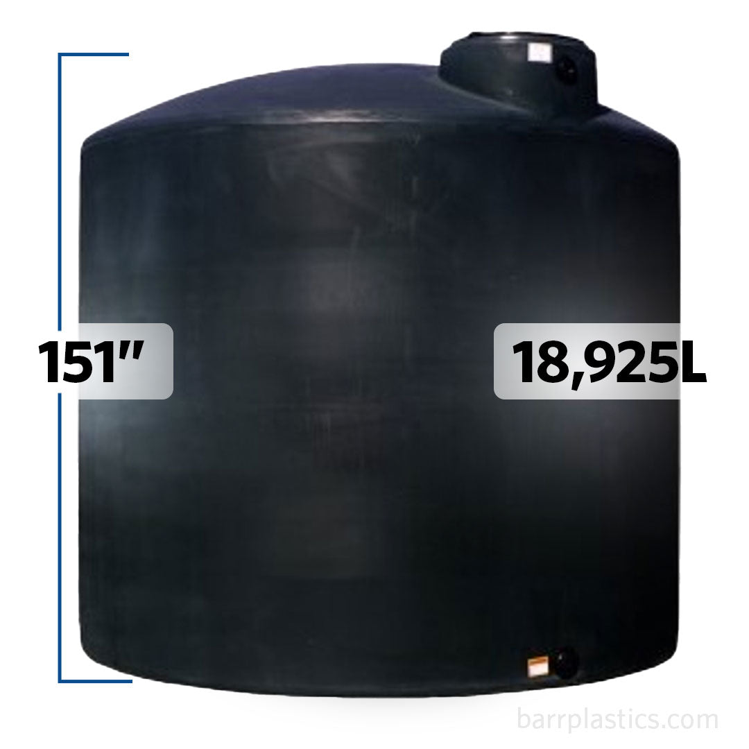 5000 Gallon Plastic Vertical Water Storage Tank with 2" Fitting | 40641
