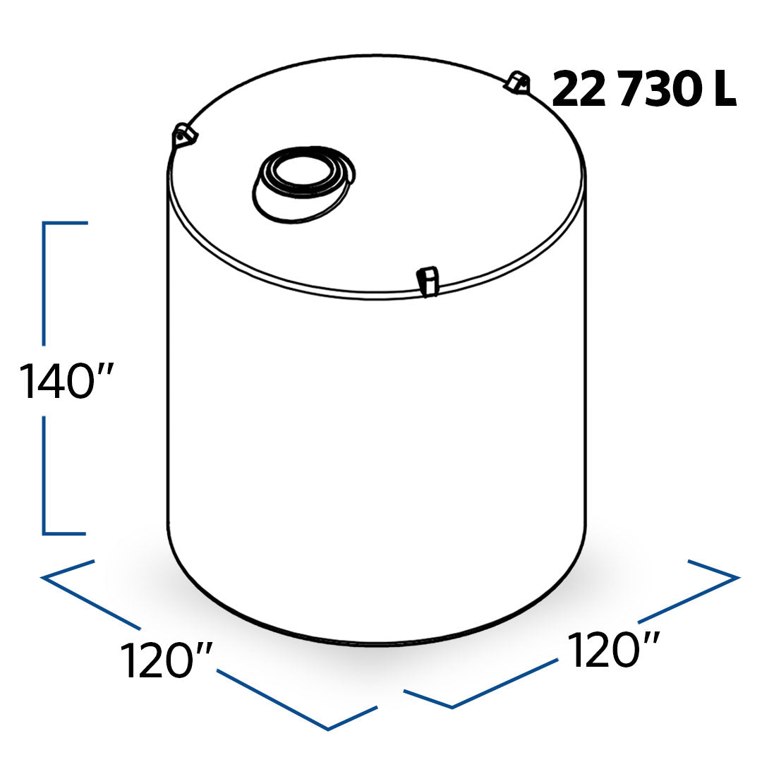 6000 Gallon Plastic Vertical Water Storage Tank | 44524