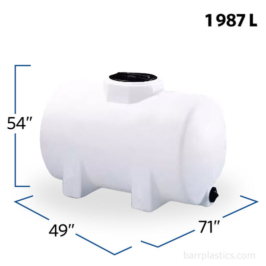 525 Gallon Plastic Horizontal Leg Tank | 40181