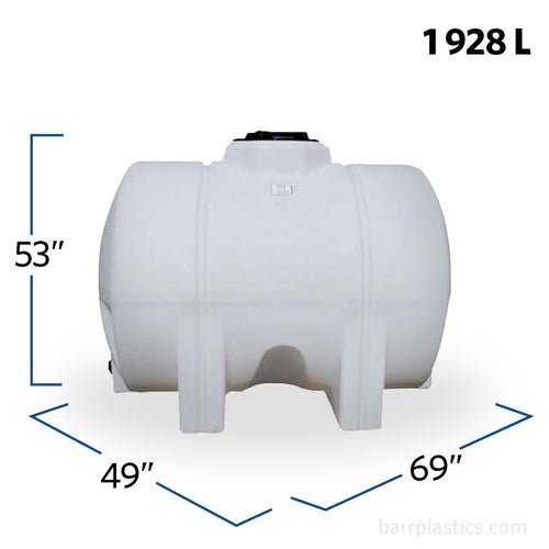 525 Gallon Plastic Horizontal Leg Tank | 41229