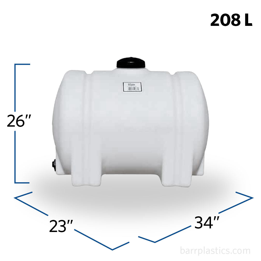 55 Gallon Plastic Horizontal Leg Tank | 41873