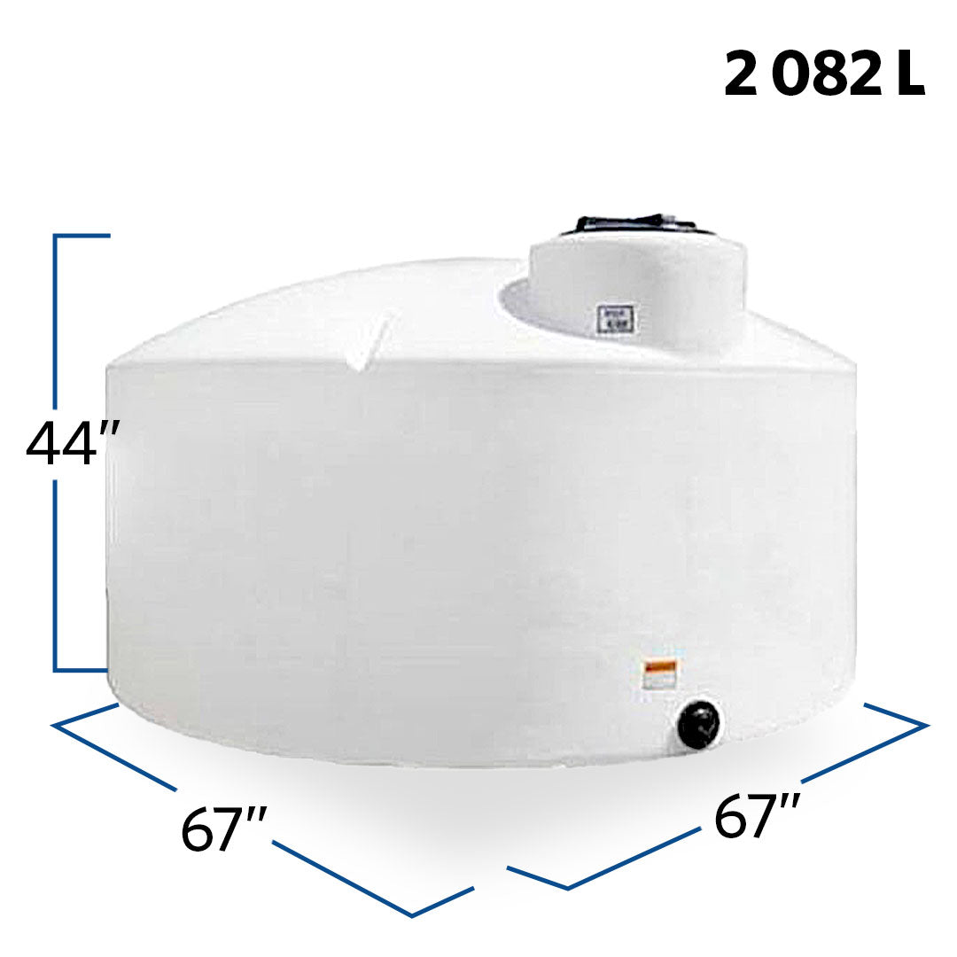 550 Gallon Plastic Vertical Liquid Storage Tank | 40023