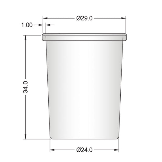 60 Gallon Open Top Vertical Tank with Lid | OT-50-L