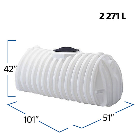 600 Gallon Plastic Underground Water Storage Cistern Tank | 41328