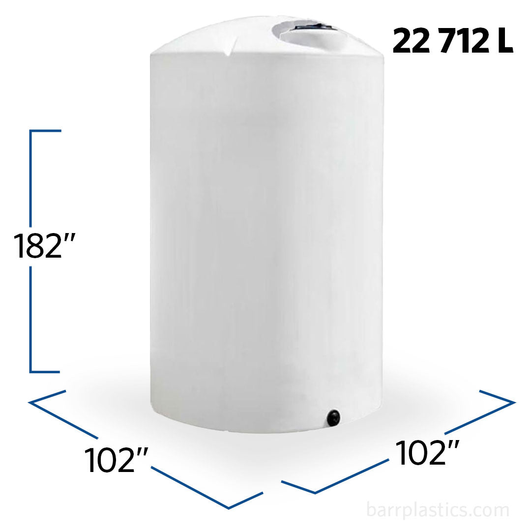 6000 Gallon Plastic Vertical Liquid Storage Tank | 40226