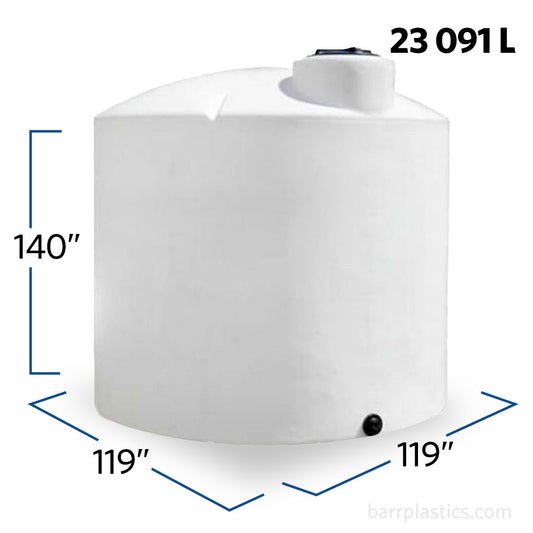 6100 Gallon Plastic Vertical Liquid Storage Tank | 40659