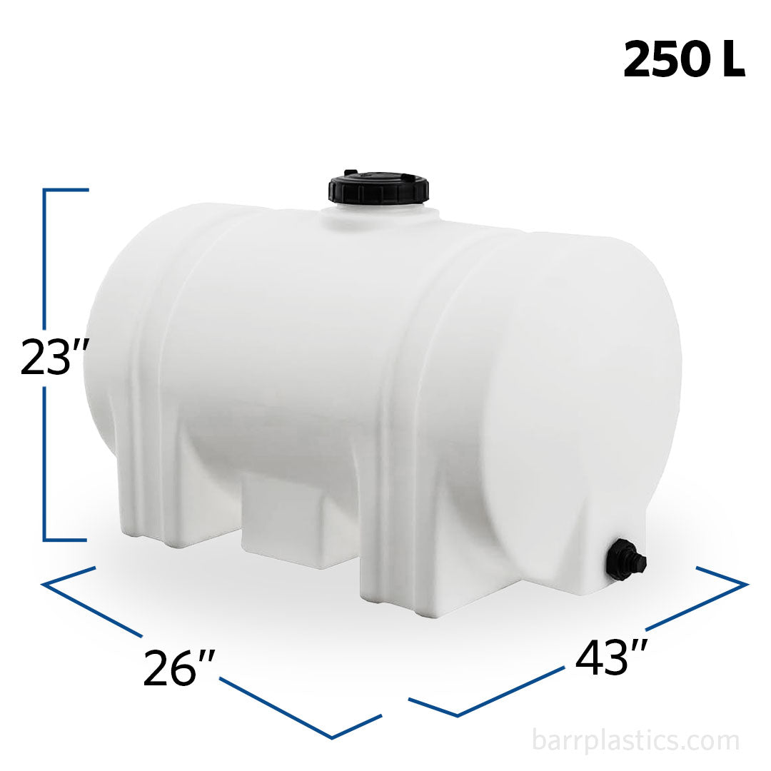 65 Gallon Plastic Horizontal Leg Tank | 41939