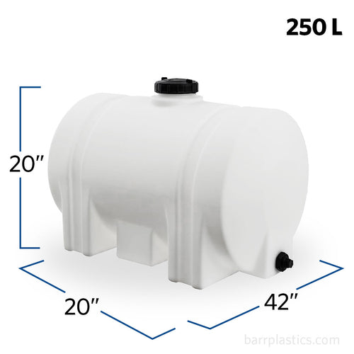 65 Gallon Plastic Horizontal Leg Tank | 41940