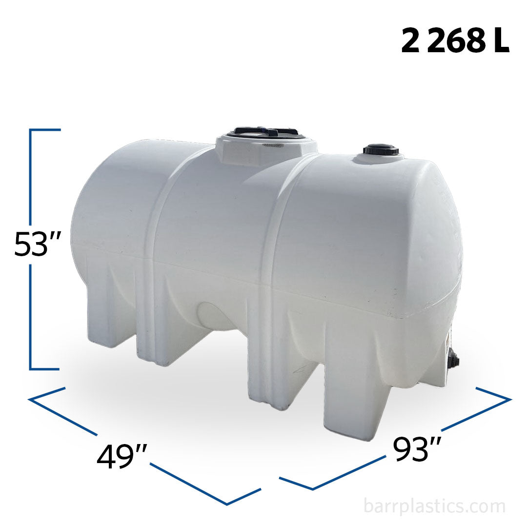 725 Gallon Plastic Horizontal Leg Tank | 40180