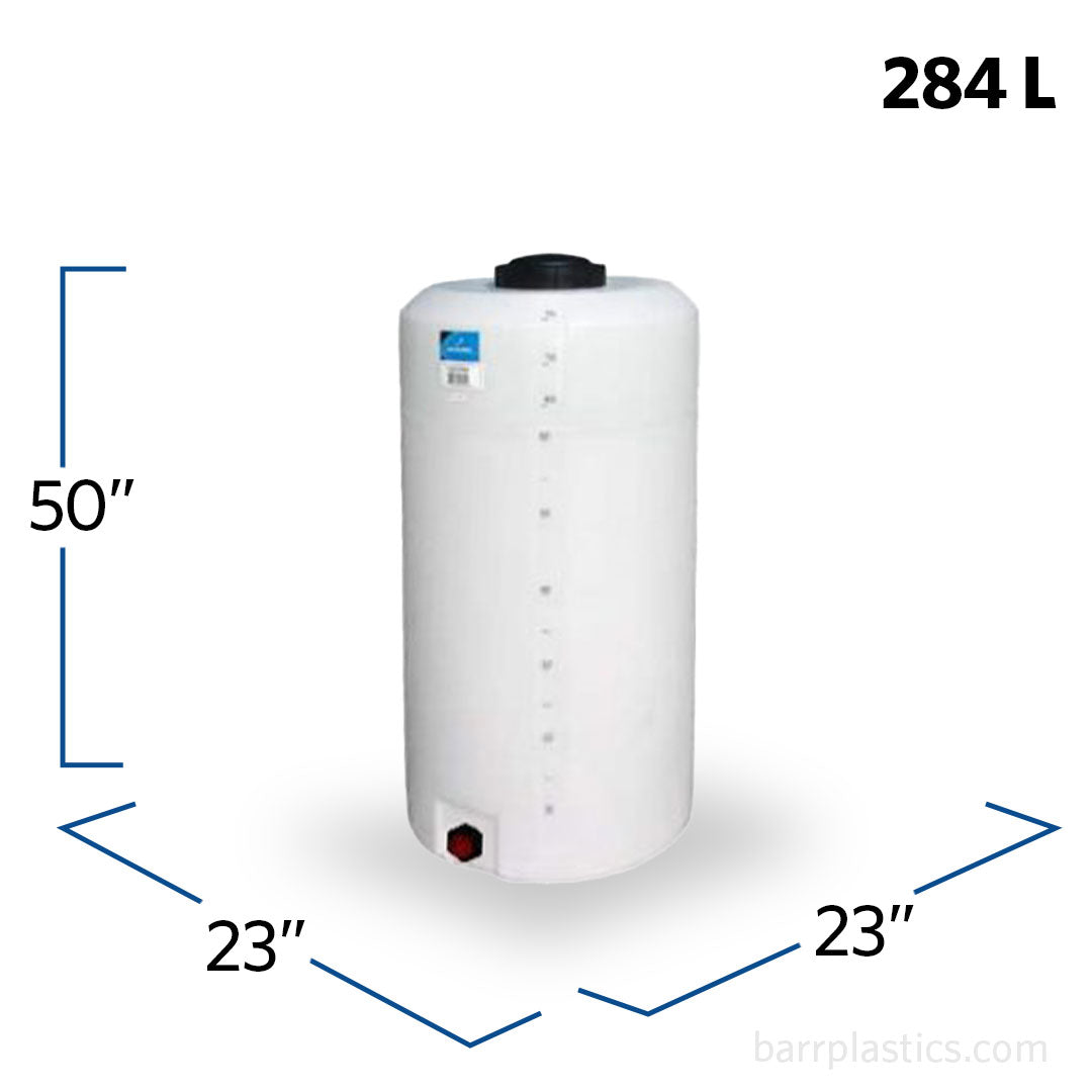 75 Gallon Plastic Vertical Liquid Storage Tank | VT0075-23