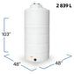 750 Gallon Plastic Vertical Liquid Storage Tank | 40606