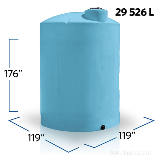 7800 Gallon Plastic Vertical Liquid Storage Tank | 40665