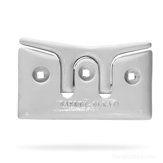 8" Aluminum Safety Cleat White | C-SFTC-8W