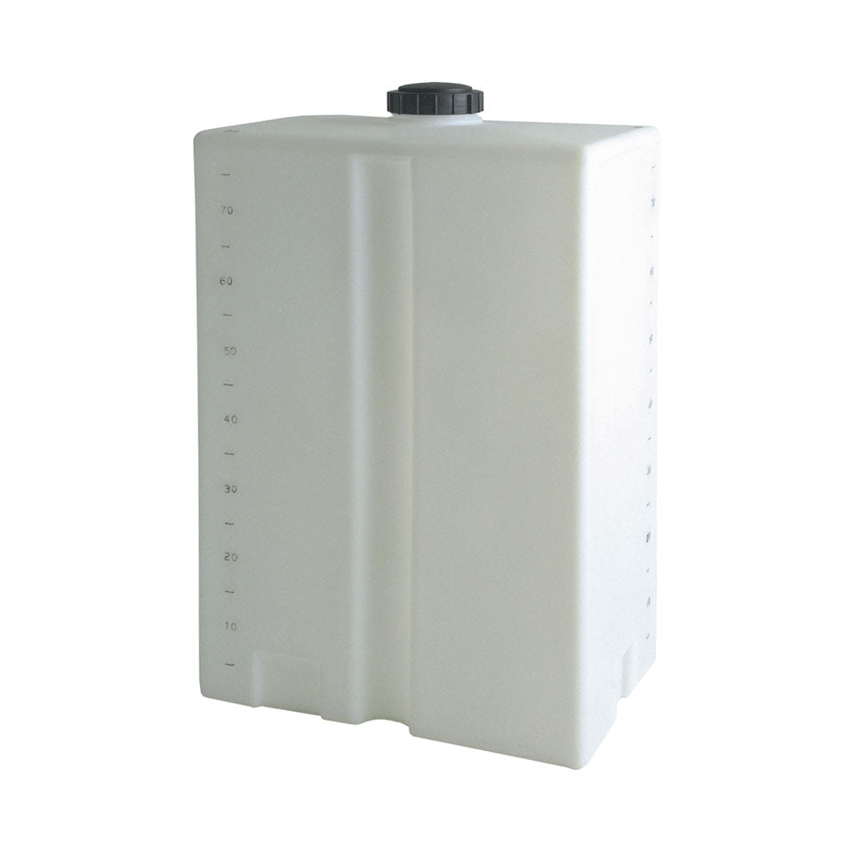 80 Gallon Vertical Plastic Portable Flat Bottom Utility Tank | SP0080-RT