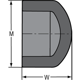 1" Schedule 80 Pipe Cap Socket | 847-010