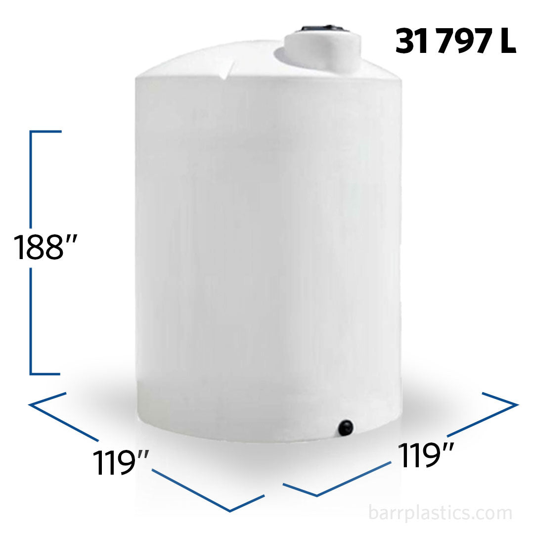 8400 Gallon Plastic Vertical Liquid Storage Tank | 42060