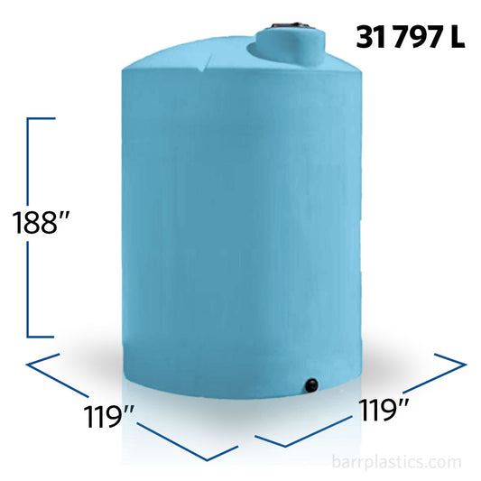 8400 Gallon Plastic Vertical Liquid Storage Tank | 42062