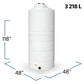 850 Gallon Plastic Vertical Liquid Storage Tank | 42214