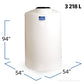 850 Gallon Plastic Vertical Liquid Storage Tank | VT0850-54