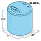 9000 Gallon Plastic Vertical Liquid Storage Tank | 43620