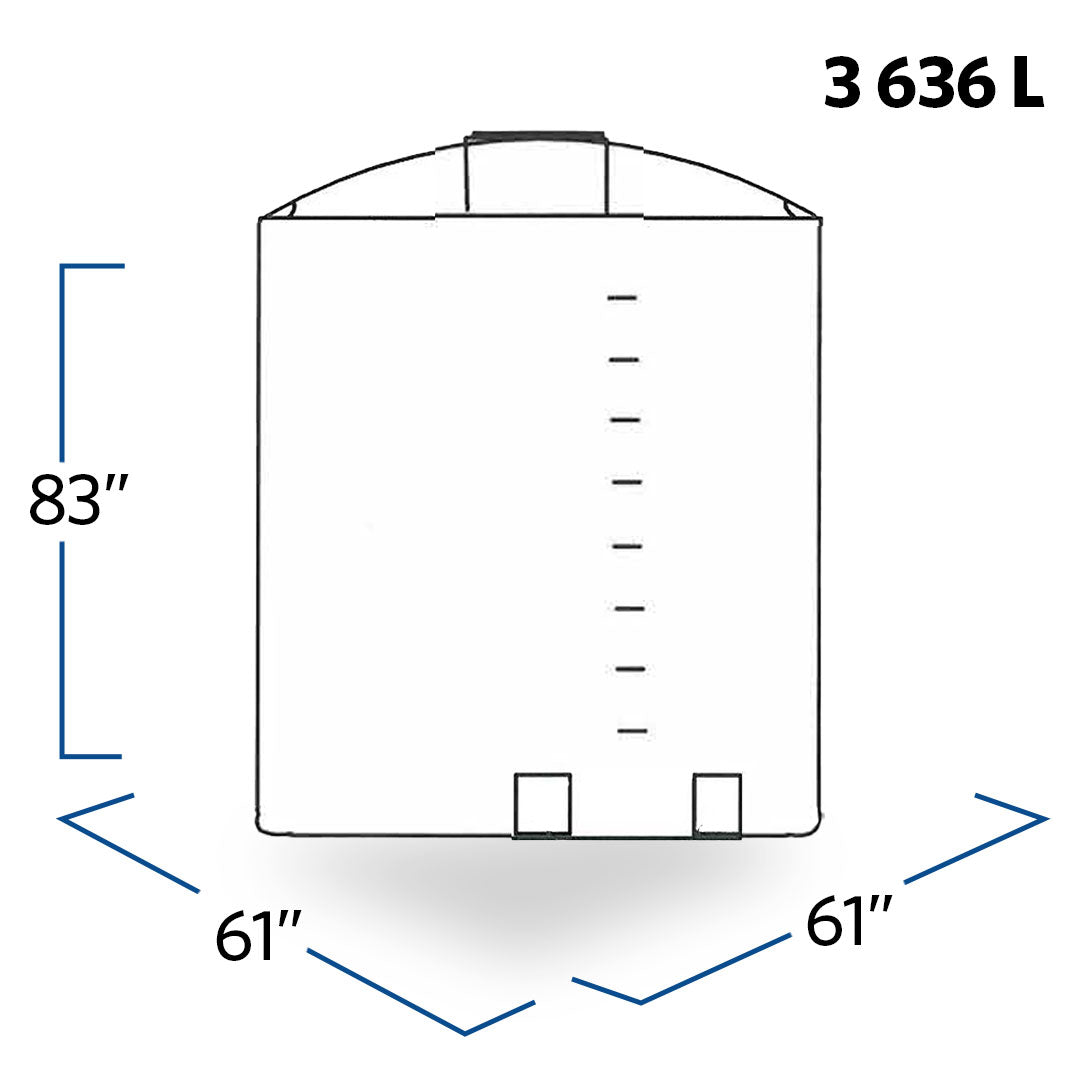 960 Gallon Plastic Vertical Liquid Storage Tank | 41067