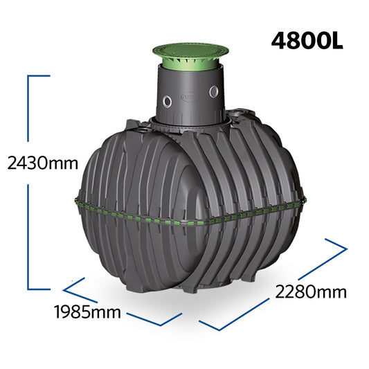 Carat S Underground Tank 4800L (1250 USG) with Sealing Set | 372026