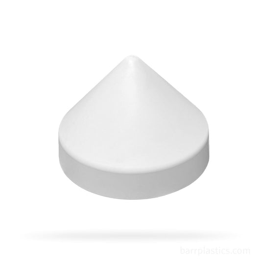 8.0" Cone Polypropylene Pile Cap (White) | PILECAP 8.0W