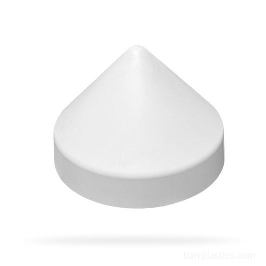 9.0" Cone Polypropylene Pile Cap (White) | PILECAP 9.0W