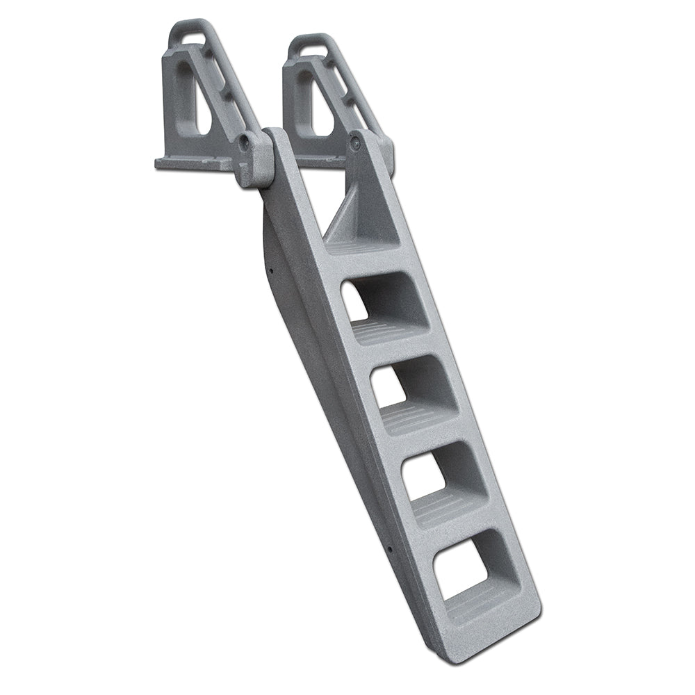 5 Step Polyethylene Dock Ladder (Grey) | DL-5-G