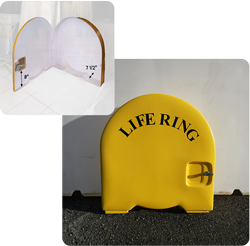 Fiberglass Life Ring Cabinet | LRH-E