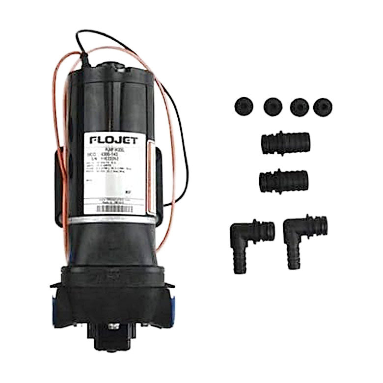 Flojet Quad Diaphragm Pump 12V 4.5GPM S/V 45PSI | BARR Plastics