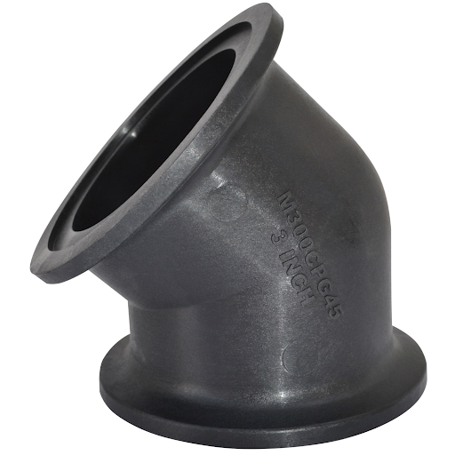 3" Polypropylene Flange Elbow 45° | M300CPG45