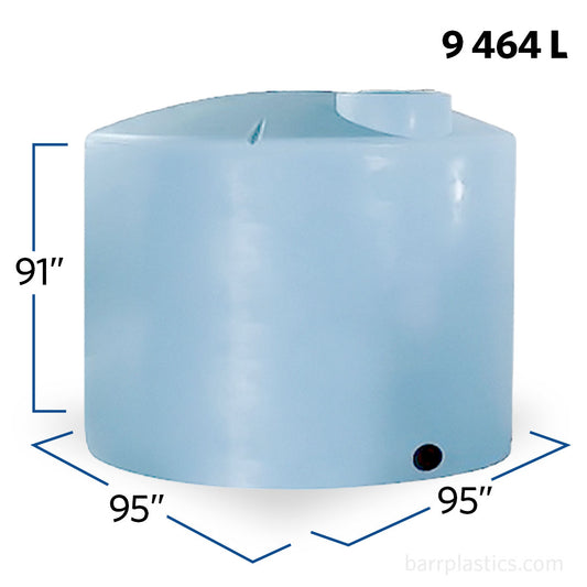 2500 Gallon Plastic Vertical Liquid Storage Tank | 40052