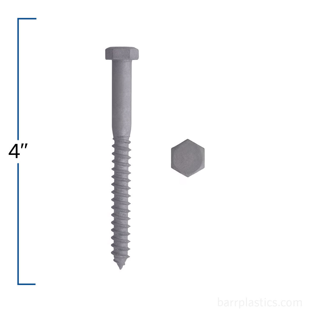 3/8" x 4" Hex Head Lag Bolt - Hot Dipped Galvanized | B854-504