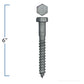 1/2" x 6" Hex Head Lag Bolt - Hot Dipped Galvanized | B854-599