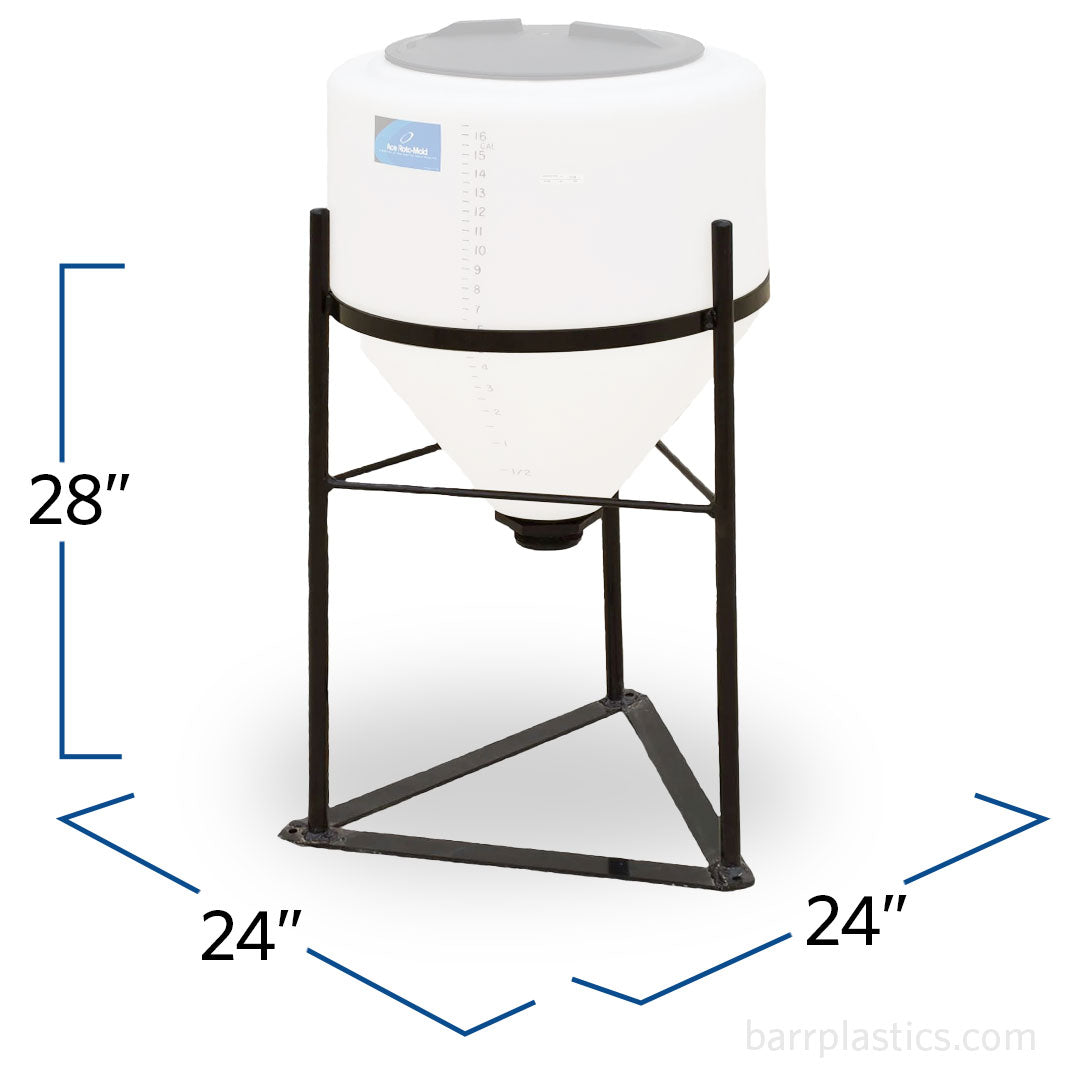 15/30/60 Gallon Inductor Tank Steel Stand - 24" Dia. | 63397