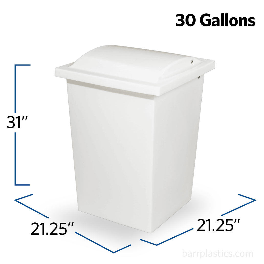 Marina Trash & Recycling Bin (30 Gallons) | TRA-1