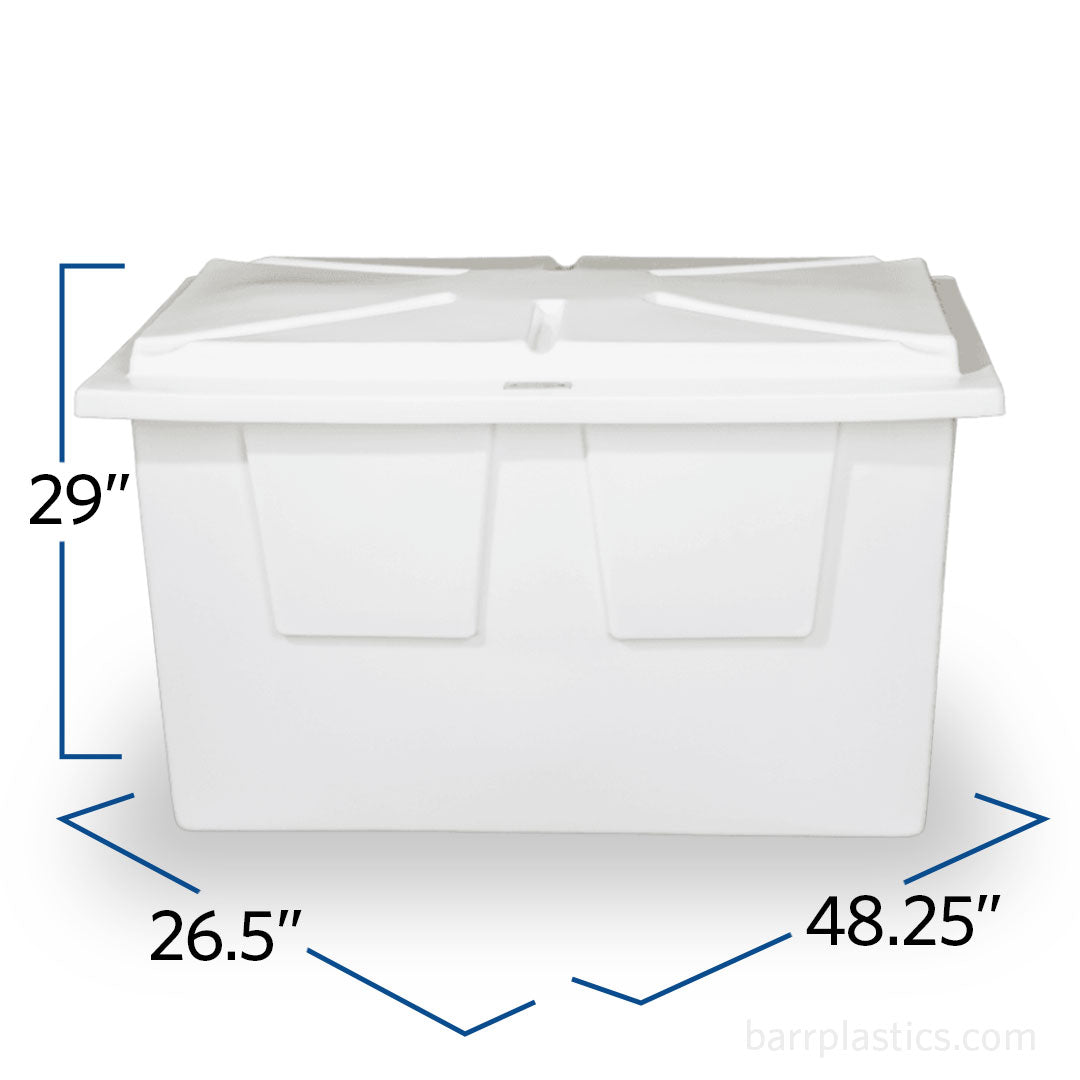 Medium Rectangular Polyethylene Dock Box | TR8006