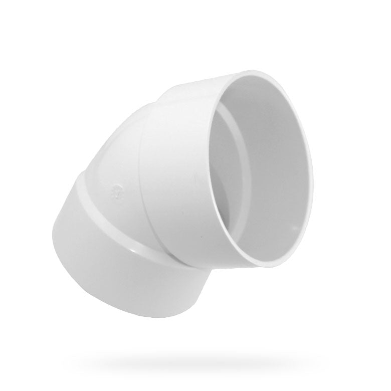 4" PVC 45° Drain Elbow SDR35 | 414184BC