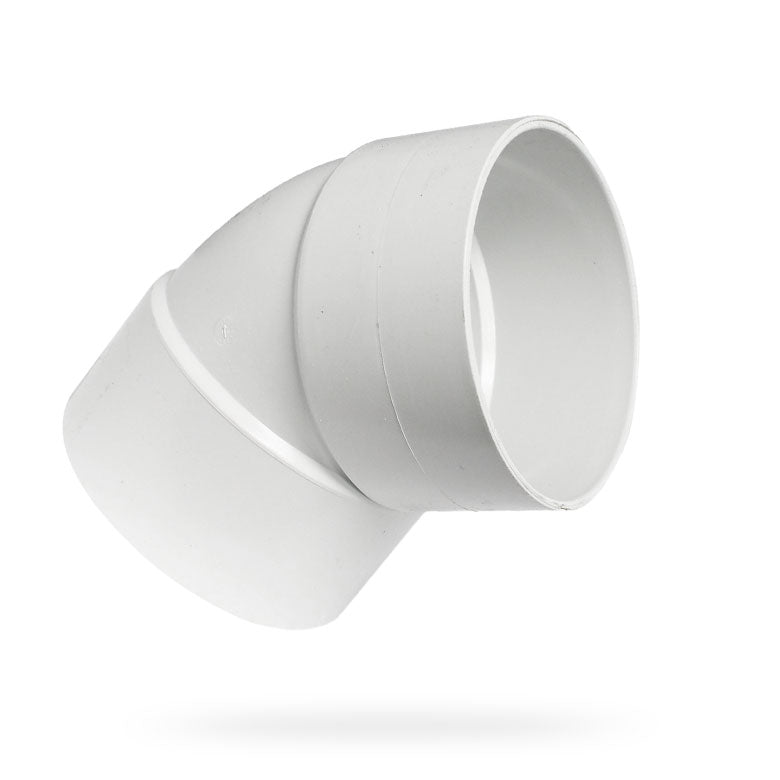 6" PVC 45° Drain Elbow SDR35 | 414186BC