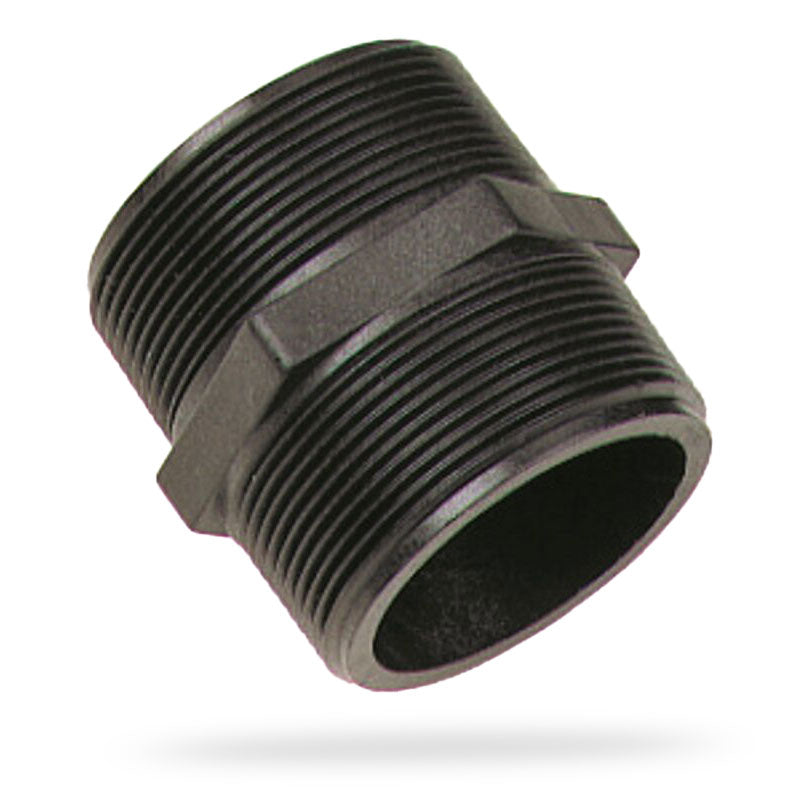 1" Short Polypropylene Threaded Pipe Nipples | 60555