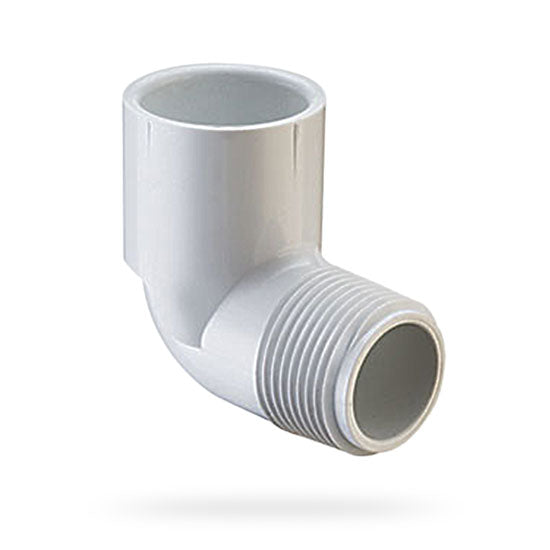 1" Schedule 40 PVC 90° Elbow SxMPT | 410-010