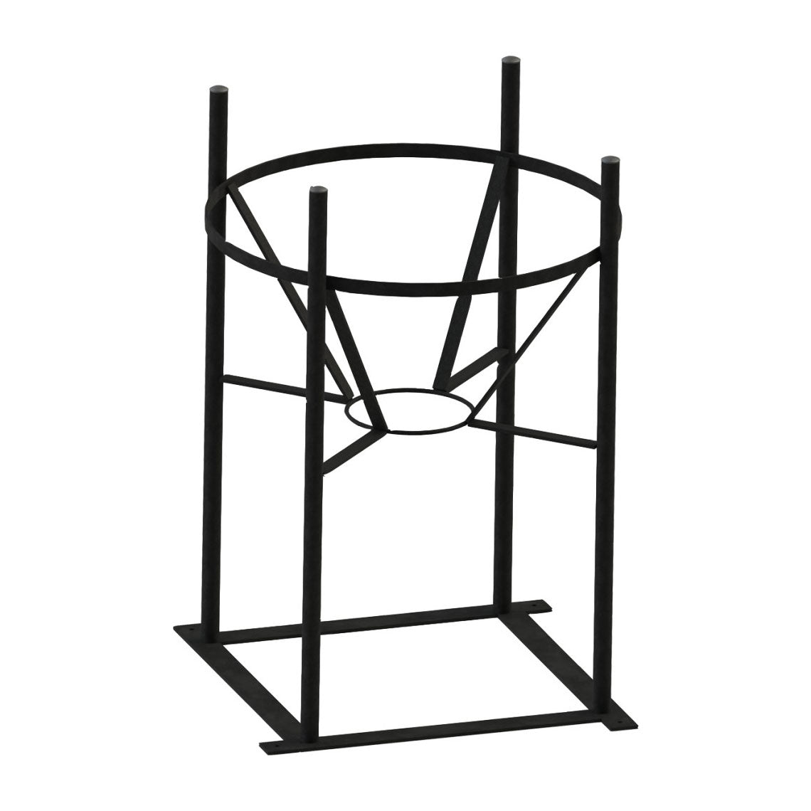 40/60/85/110 Gallon CB Steel Inductor Stand | IN40/85ST | BARR Plastics