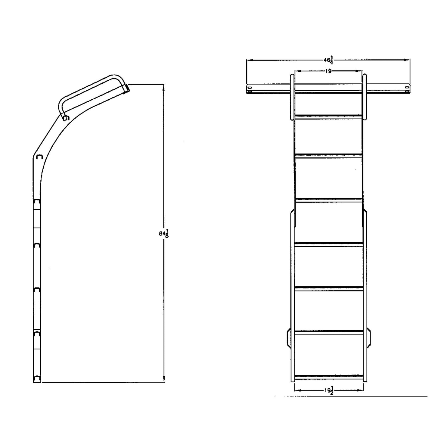 Steel Ladder for Elliptical Leg Tank 4035 USG | 63033