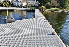 5' x 4' Dock & Walk Glass Reinforced Deck Panel | TH4050GFGY-44