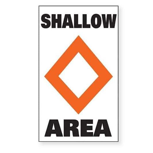 Sur-Mark Marker Buoy Label | SHALLOW AREA | TM46171