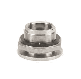 2" Stainless Steel Bulkhead Fitting - Hole Size: 3" | TF200SS