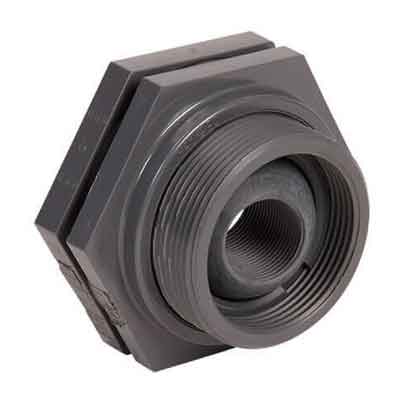 2" Self Aligning Polypropylene Bulkhead Fitting | 63668